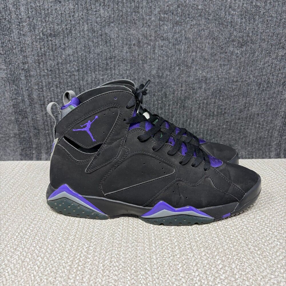 Nike Air Jordan 7 Retro PE Ray Allen Bucks Black Purple Men’s 10 304775-053
